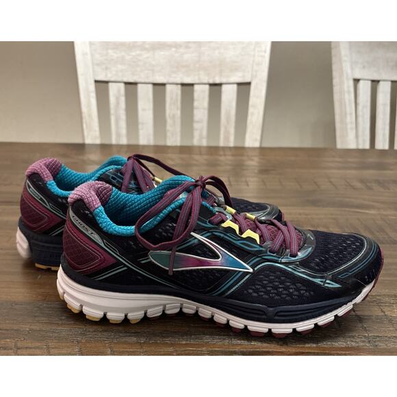 Brooks Womens Ghost 8th Edition Running Shoes Navy Lace Up W/New Insoles Sz 8.5 - Picture 3 of 9